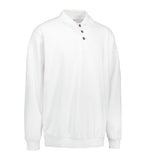 Klassisk polosweatshirt – Hvid