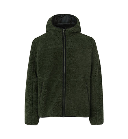 Pile fleece jakke | Oliven