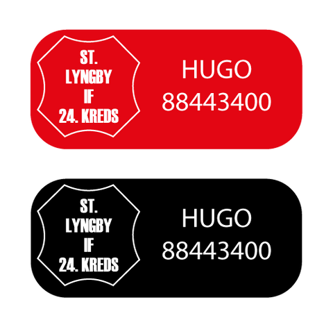 Navnelabels 100 stk.