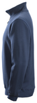 Sweatshirt med kort lynlås