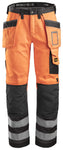 High-Vis buks med hylsterlommer, klasse 2 High Visibility Orange - Muted Black
