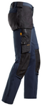 AllroundWork, Arbejdsbukser med fuld stretch og hylsterlommer, Navy - Black