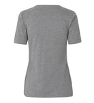Stretch T-shirt | komfort | dame | Grå Melange