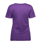 Interlock dame T-shirt | v-hals Lila