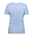 Interlock dame T-shirt | v-hals Lys blå