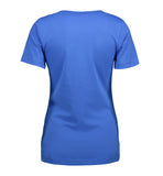 Interlock dame T-shirt | v-hals Azur