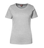 Interlock Dame T-shirt – Grå melange