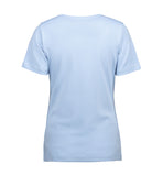 Interlock Dame T-shirt – Lys blå