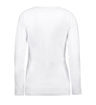 Interlock Dame T-shirt | langærmet – Hvid