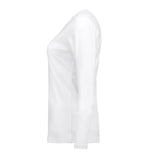 Interlock Dame T-shirt | langærmet – Hvid