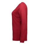 Interlock Dame T-shirt | langærmet – Rød