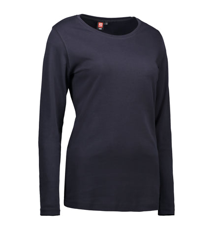 Interlock Dame T-shirt | langærmet – Navy