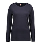 Interlock Dame T-shirt | langærmet – Navy