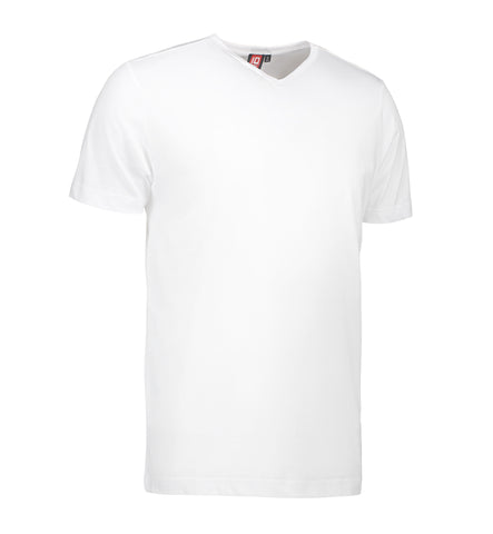 T-TIME® T-shirt m. v-hals | Hvid
