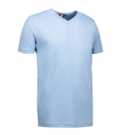 T-TIME® T-shirt m. v-hals | Lys blå
