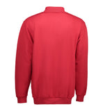 Klassisk polosweatshirt – Rød