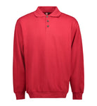 Klassisk polosweatshirt – Rød