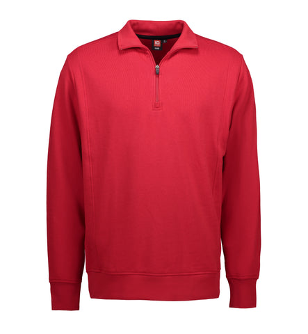 Sweatshirt zip Rød