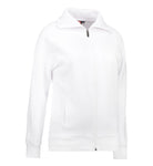 Dame cardigan sweatshirt – Hvid