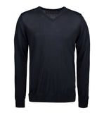 Slidstærk V-neck pullover Navy Str. XL
