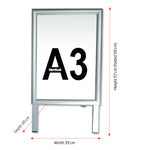 Gadeskilt ALU-LINE  25mm, A3 Vertikal